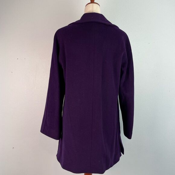 Ellen Tracy Women's Wool Angora Purple Coat Size 6 EUC - Picture 5 of 9